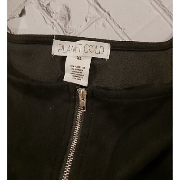 Planet Gold Juniors' Black Dress/NWOT, Size XL - Picture 3 of 3